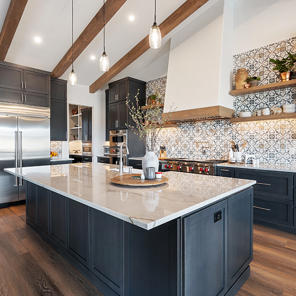 A picture of a new kitchen